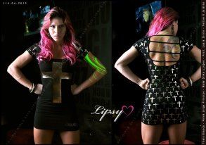 Vestido Lipsy Girls Cruz Dourada- Frete Grátis