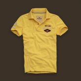 Camiseta Polo Hollister Amarela
