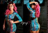 Vestido Lipsy Onça Azul Frete Grátis