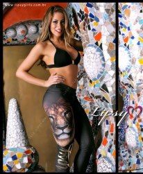 Calça Legging Estampada Lipsy Girls Leão