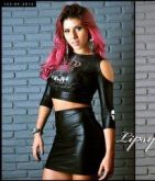 Blusinha Lipsy Girls Cropped Caveira- Frete Grátis